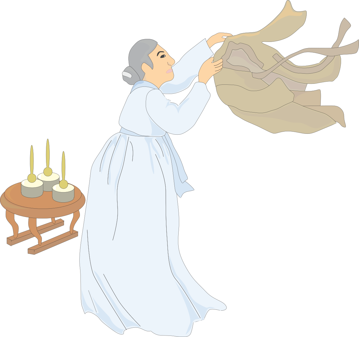 a man in a white robe holding a candle clip art png transparent Candle Holder Man in White Robe - Exquisite Clipart for Spiritual Themes