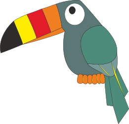 Toucan Bird Clipart with Colorful Beak for Vibrant Designs