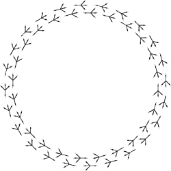 Circle of Branches Clipart: Nature-Inspired Design