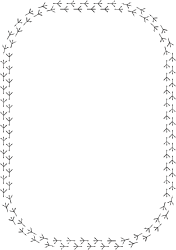 Floral Pattern Black and White Frame for Elegant Presentations