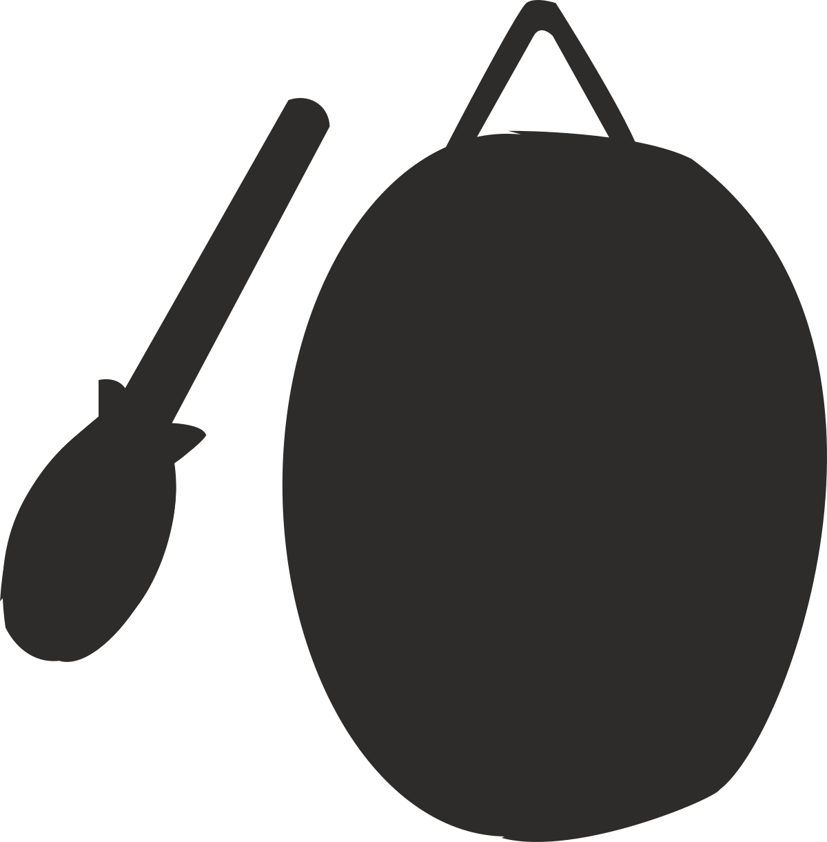 a black and white image of a drum clip art png transparent Black and White Drum Clipart - Bold Musical Instrument Illustration