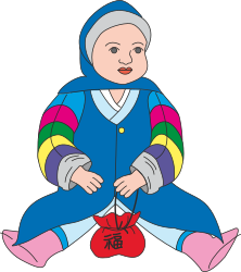 Woman in Blue Outfit Sitting on Ground - Versatile Clipart Asset