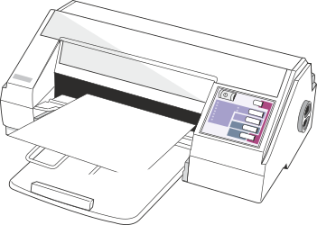 Printer with Paper Cutter - Essential Clipart for Office Needs