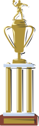 Trophy Clipart with Glimmering Gold Top for Celebration and Achievement