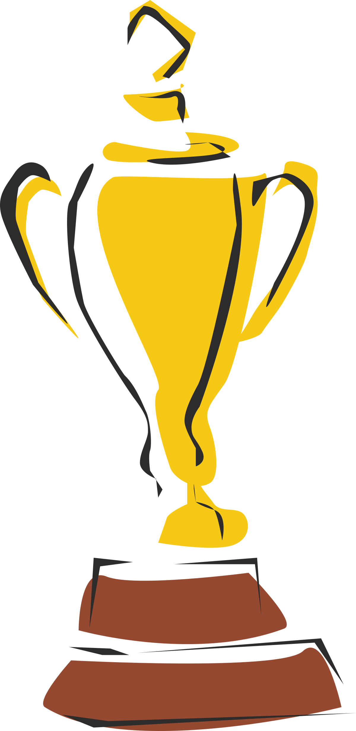 a trophy with a black background clip art png transparent Trophy Clipart with Black Background - Award Recognition Vector Art