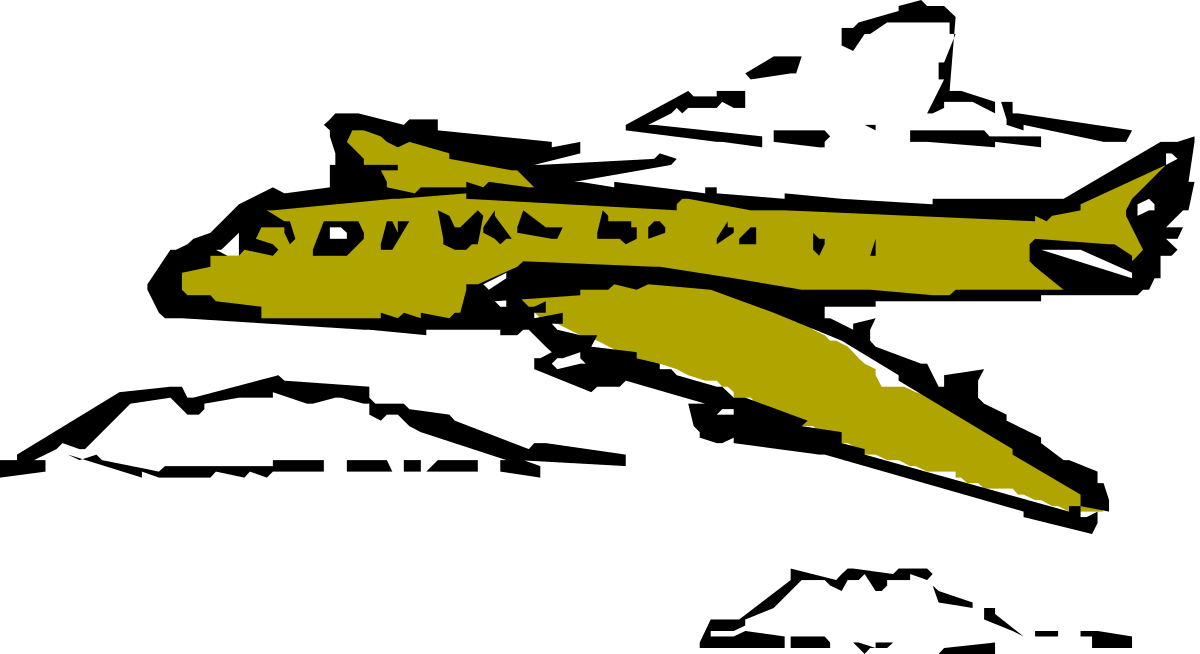 a plane flying in the sky with a black background clip art png transparent Plane Flying in the Sky with Black Background Clipart