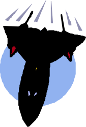 Plane Flying Over Earth - Black and White Clipart