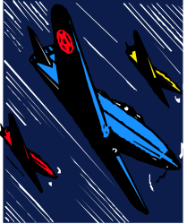 Jet Flying in the Sky Clipart: High-Flying Adventure and Freedom