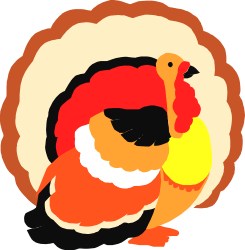 Bird with Red and Yellow Beak Clipart - Vibrant Nature Illustration