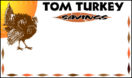 Thanksgiving Dinner Invitation Template Clipart - Turkey Borders for Holiday Celebrations
