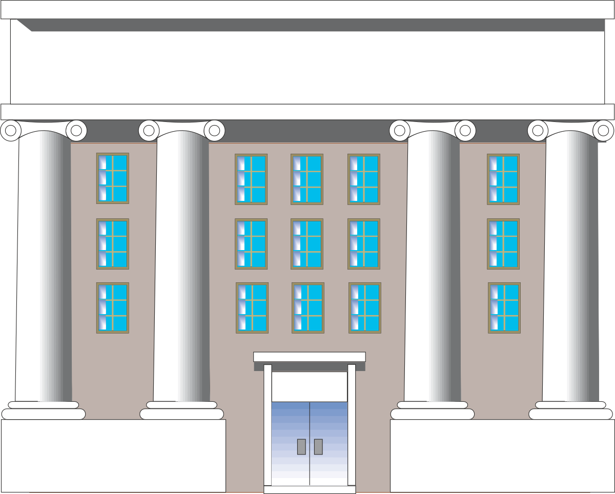 a building with columns and a door clip art png transparent Building with Columns and Door Clipart for Elegant Designs