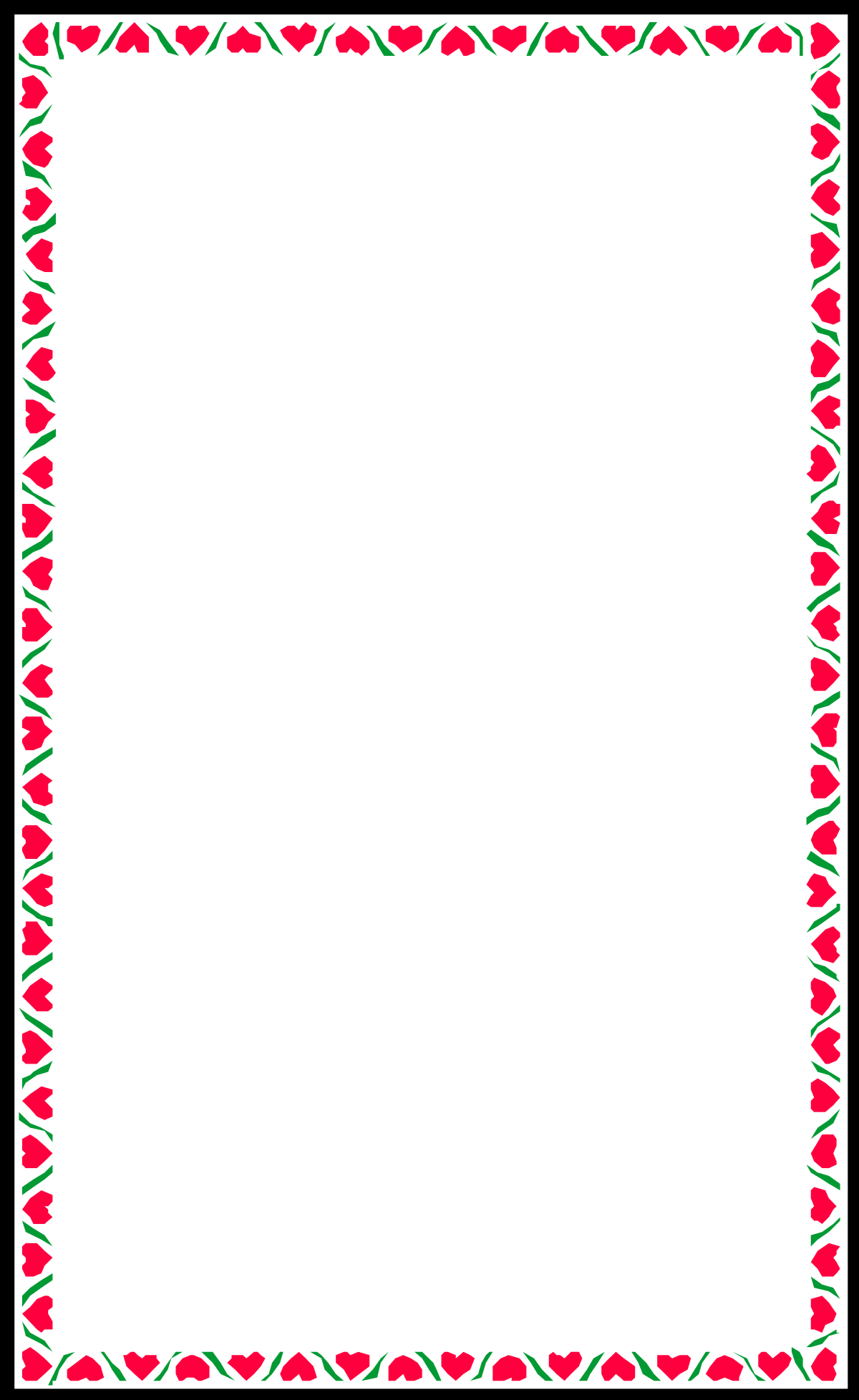 Red and Green Holiday Borders Clipart - Festive Design for Celebrations