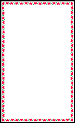 Red and Green Holiday Borders Clipart - Festive Design for Celebrations
