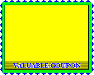 Yellow Square with Black and White Border Clipart - Versatile Decorative Element