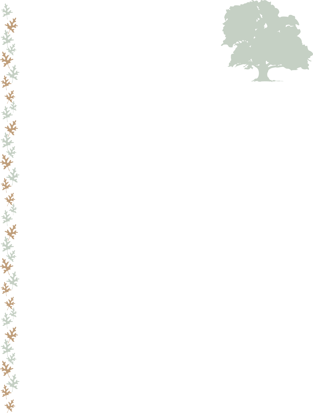 Tree and Snowflakes Clipart - Elegant Borders on Black Background