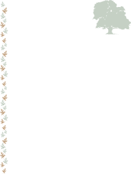 Tree and Snowflakes Clipart - Elegant Borders on Black Background
