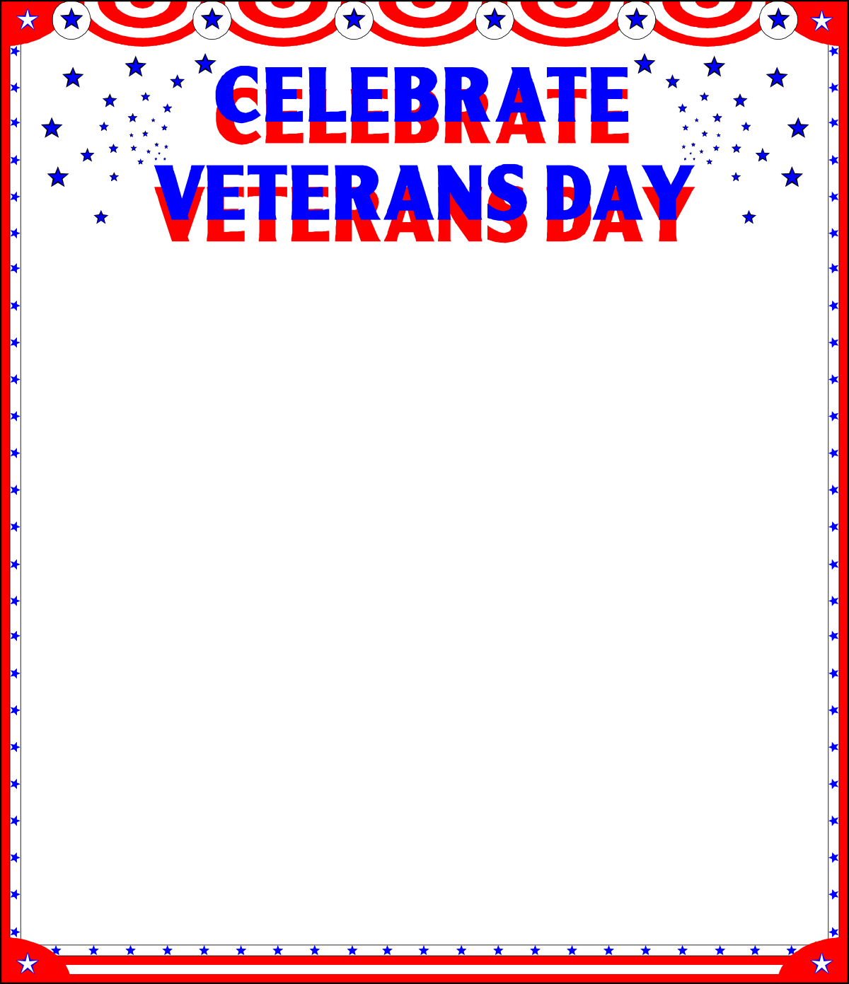 Free Printable Veterans Day Invitation Templates - Celebrate with Elegant Borders and Holiday Themes