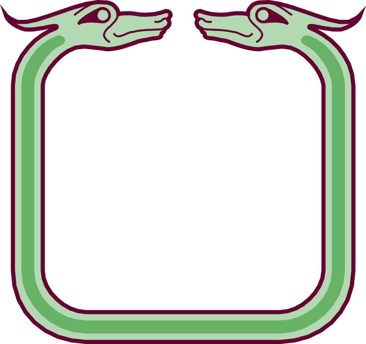 Green Frame with Holding Hands Clipart - Symbol of Unity and Connection