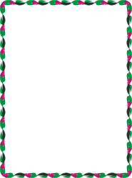 Vibrant Green and Red Vine Borders Clipart for Creative Designs
