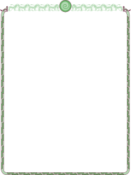 Green Border Frame Clipart - Elegant Decorative Edges