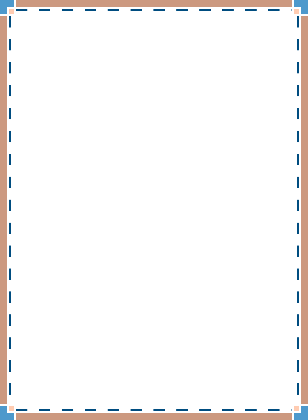 Square Frame with Blue Dots - Stylish Borders and Clipart Design