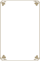 Elegant Gold Frame with Decorative Borders and Plants for SVG Clipart
