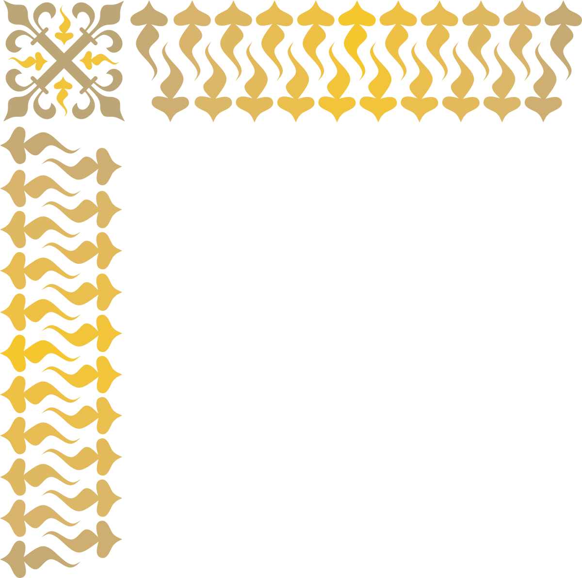 a gold and black border with a black background clip art png transparent Elegant Gold and Black Borders & Corners Clipart for Decorative Design