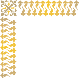 Elegant Gold and Black Borders & Corners Clipart for Decorative Design