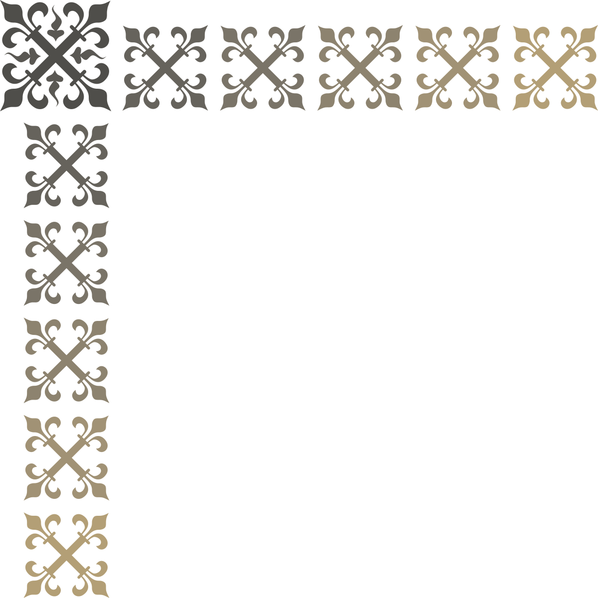 Elegant Borders and Corners Clipart - Gold and Silver Frames for Creative Designs
