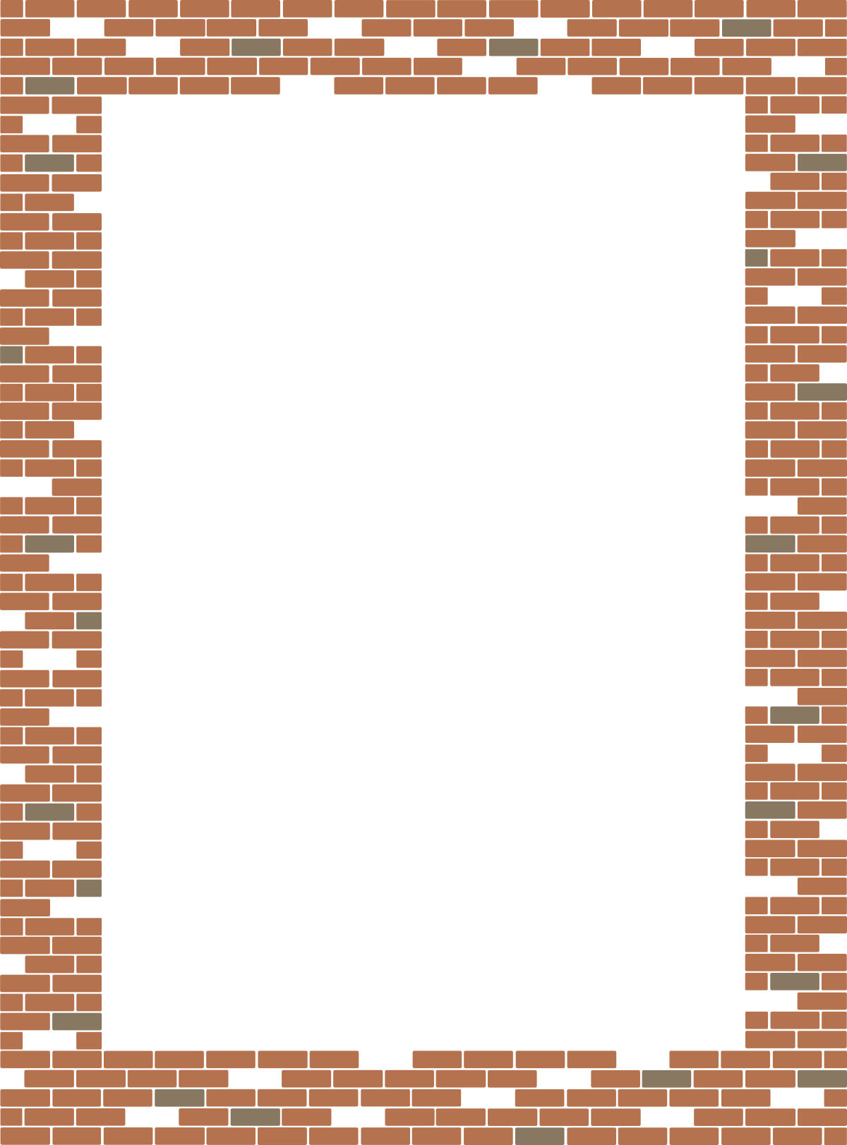 a brick wall with a black square in the middle clip art png transparent Borders and Frames: Stylish Clipart of a Black Square on a Brick Wall