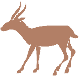 Deer Silhouette on Black Background - Stunning Clipart for Nature Themes