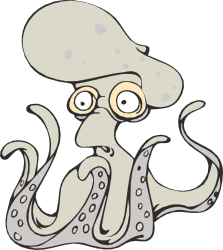 Octopus Chef Hat Clipart - Whimsical Culinary Sea Creature