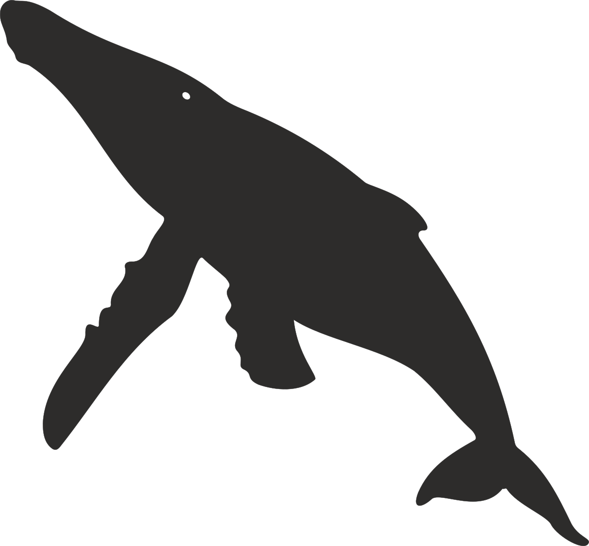 a black and white silhouette of a shark clip art png transparent Shark Silhouette Clipart: Bold Black and White Design