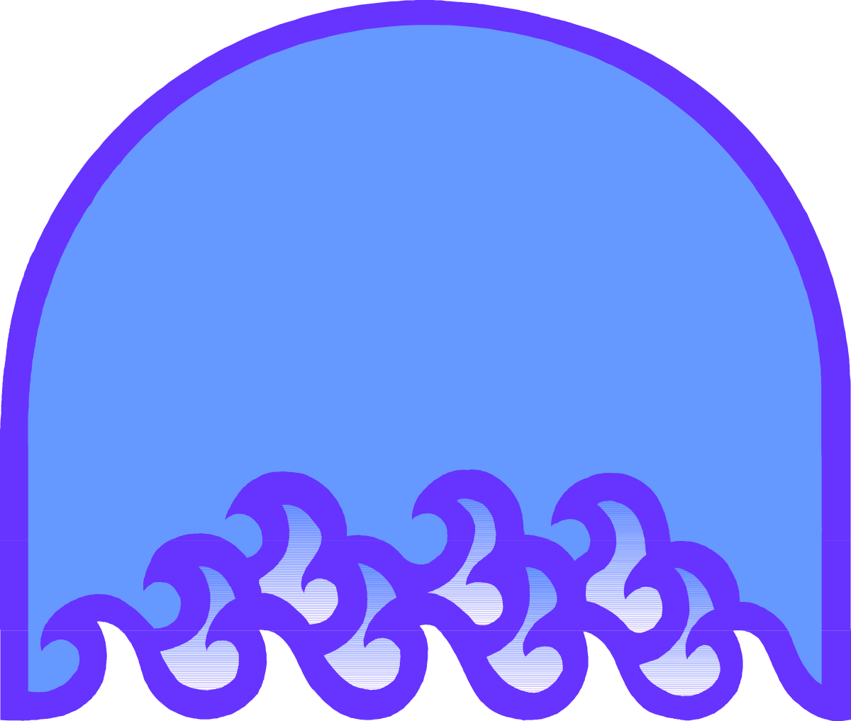 a blue hat with a wave pattern clip art png transparent Waves Pattern Blue Hat Clipart for Holiday Borders