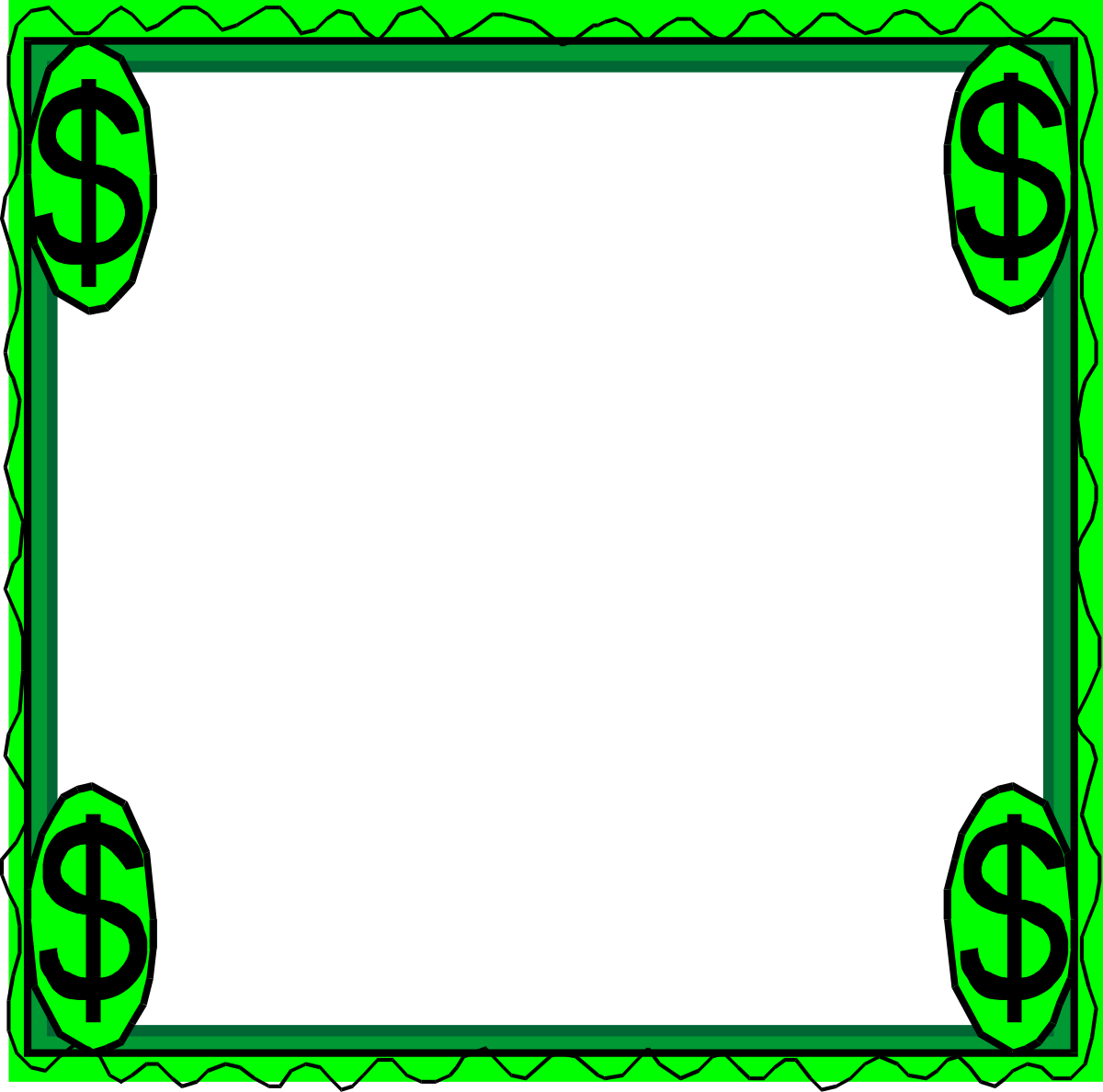 a green frame with a celtic pattern clip art png transparent Celtic Pattern Green Frame - Wavy Borders and Decorative Clipart