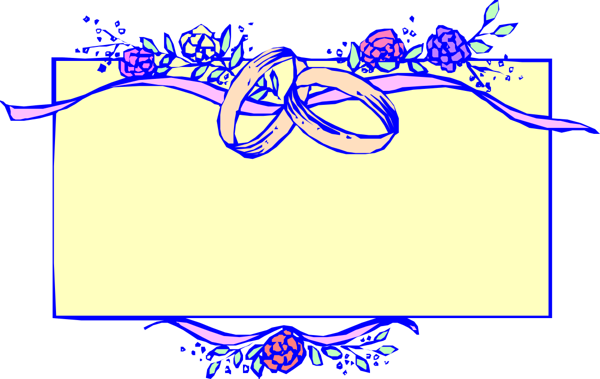 a yellow sign with a bunch of flowers clip art png transparent Flower Bunch Clipart: Vibrant Yellow Sign with Decorative Borders