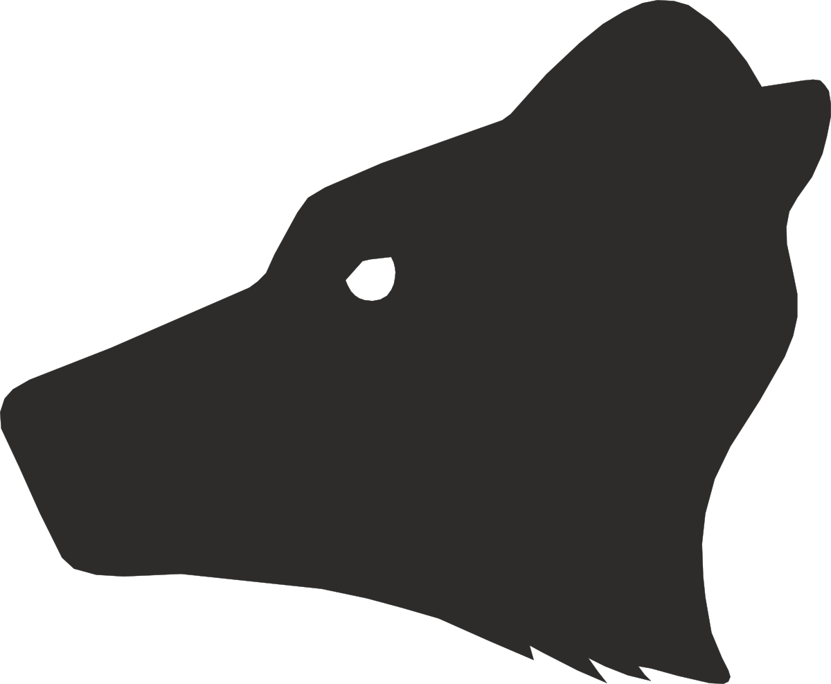 a black and white silhouette of a wolf clip art png transparent Wolf Silhouette Clipart - Stunning Black and White Design