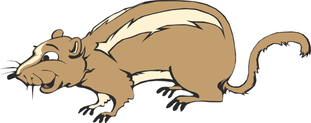 Cartoon Squirrel with Big Nose - Whimsical Clipart for Creative Projects