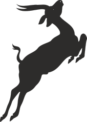 Black and White Goat Silhouette Clipart for Versatile Use