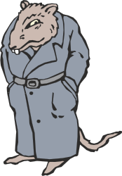 Cartoon Character in a Coat Clipart - Whimsical and Fun Illustrations