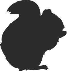 Squirrel Silhouette Clipart: Perfect for Nature-Themed Projects