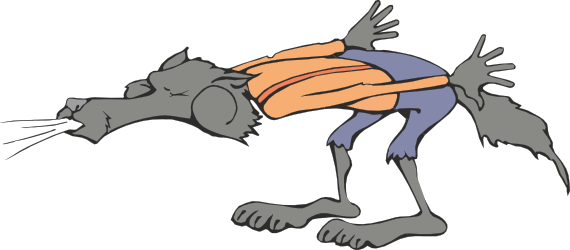 Cartoon Dog Clipart with Large Head and Tail for Fun Designs