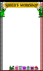 Christmas Letter to Santa Clipart - Holiday Borders for Workshops