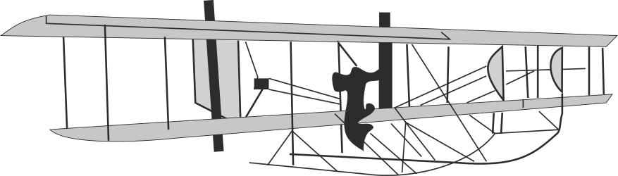 Plane with Man Standing - Dynamic Clipart Illustration