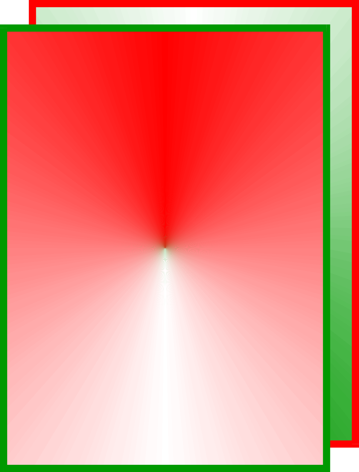 Holiday Borders: Festive Red and Green Square with Radiant Light Clipart