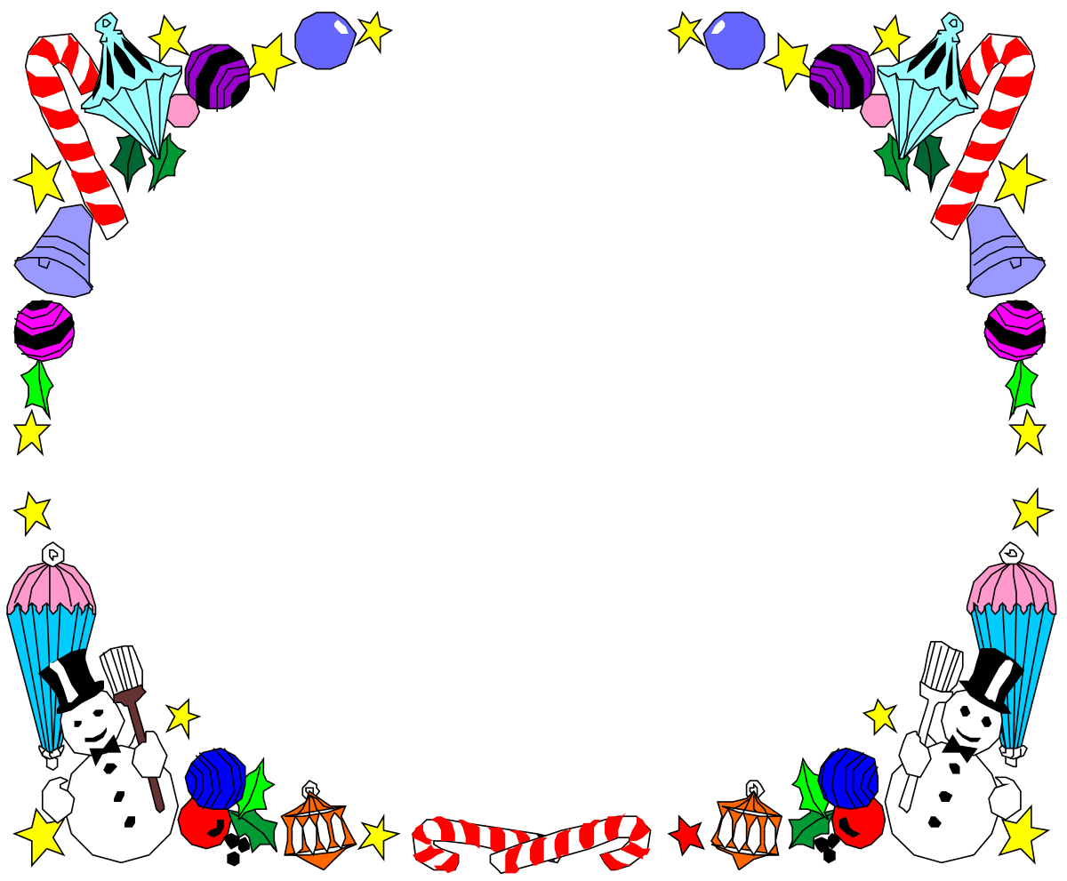 a frame with candy and candys clip art png transparent Borders with Festive Candy and Christmas Clipart Frame
