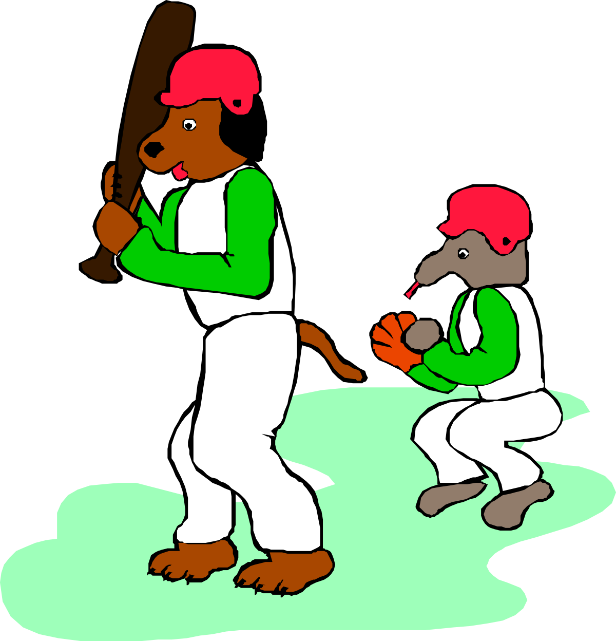 Baseball Player Clipart: Dynamic Sports Illustrations for Any Project