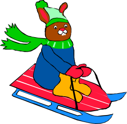 Cartoon Bear Riding Snowmobile Clipart for Fun and Adventure