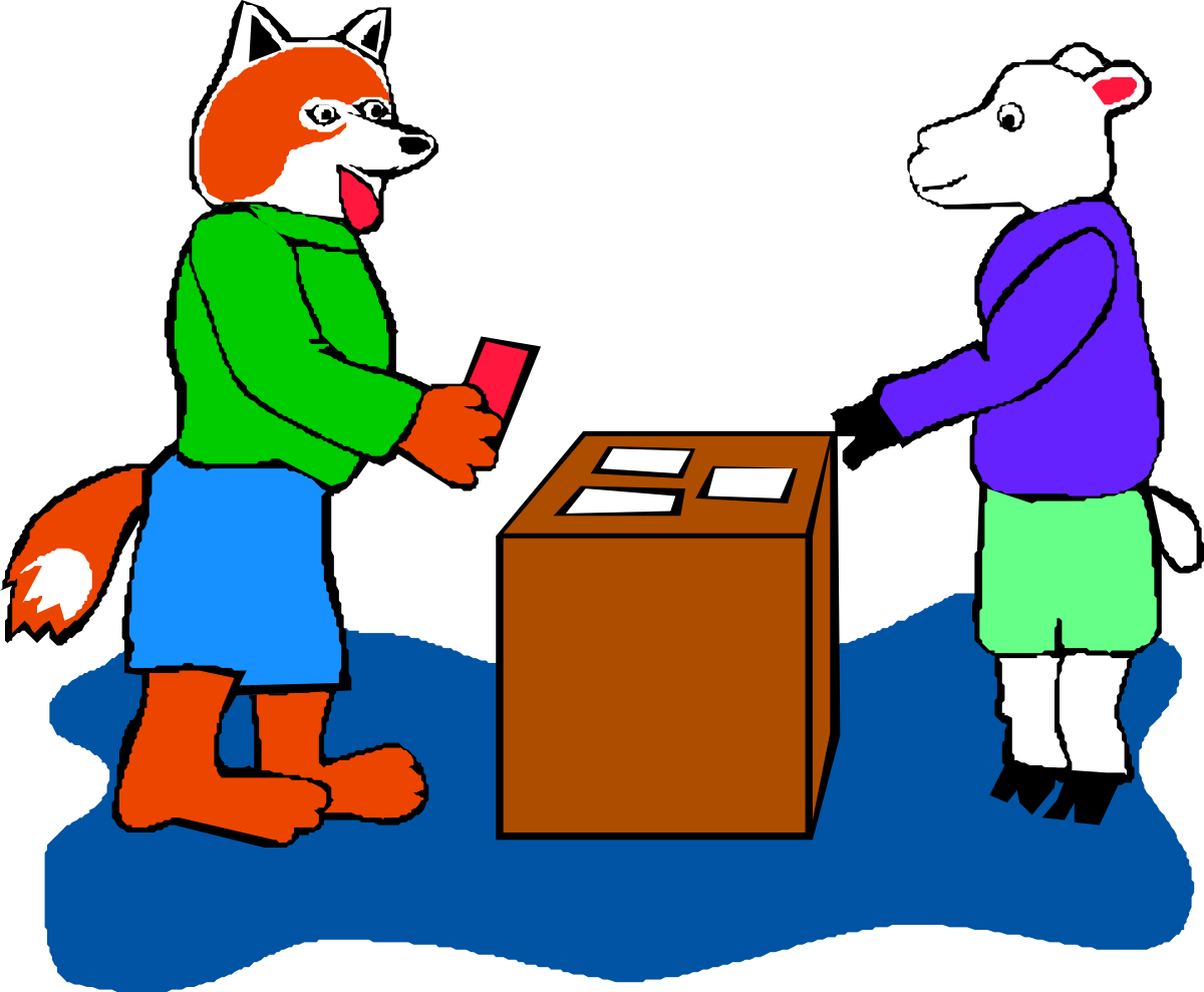 Fox and Box Clipart: Playful Animal Scene for Creative Projects