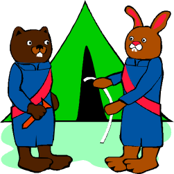 Bears in Blue Suits and Red Scarves: Whimsical Clipart Collection